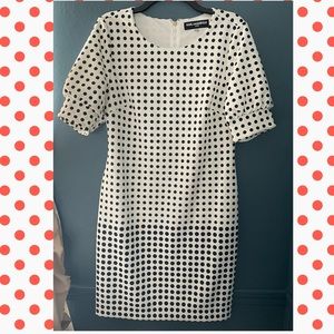Karl Lagerfeld Dress Size 8 Navy Polka Dots